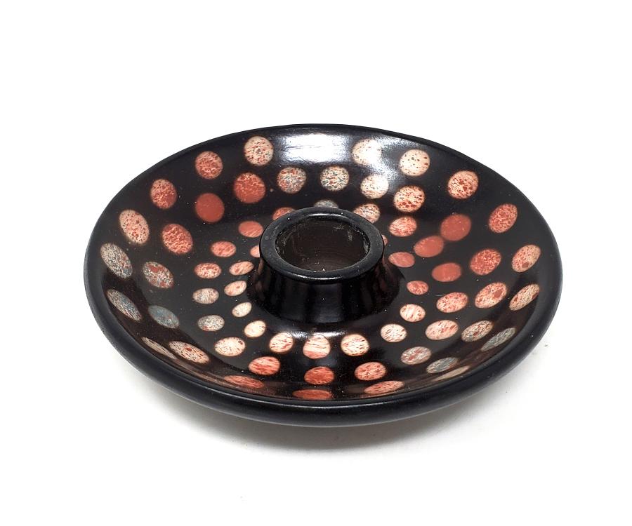 Artisan Peruvian Ceramic Incense Burner - 5"  Smudge & Palo Santo Holder