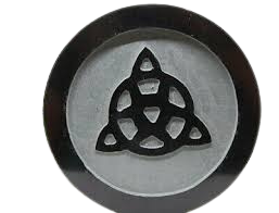 Soapstone Altar Tile 6" | Choose Your Design Triquetra, Triple Moon, Pentagram