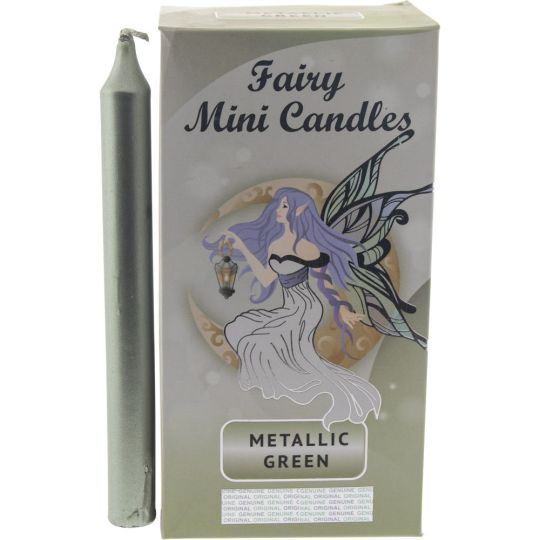 Mini Ritual Candles Pack of 20 – Metallic Spell Candles in Green, Blue, Pink, Red & Navy | Altar, Spellwork & Manifestation