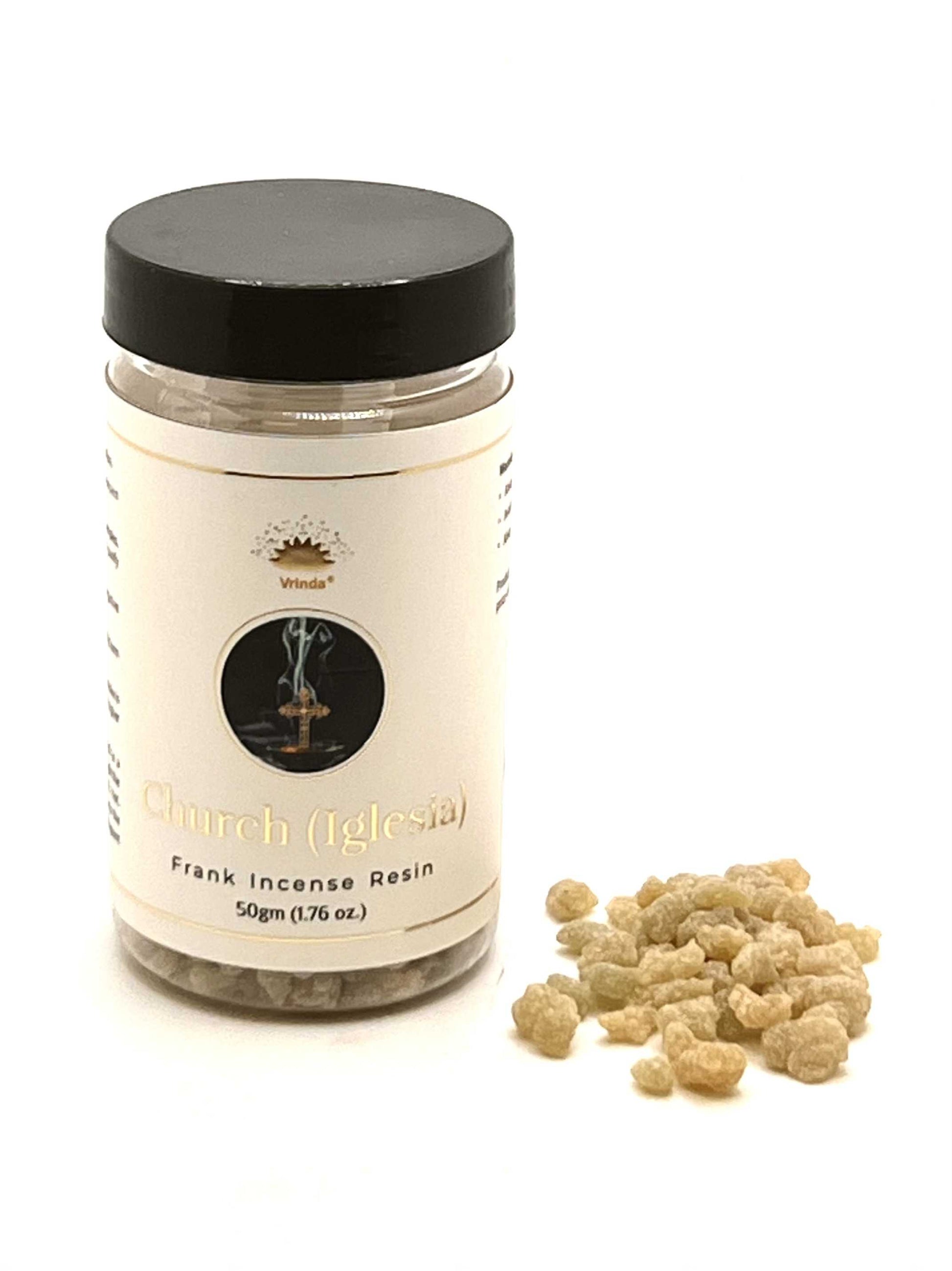 Vrinda Church Frankincense Resin Incense – Spiritual Cleansing, Meditation & Sacred Rituals | Light & Dark | 50gm
