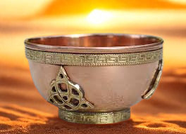 Triquetra Copper Offering Bowl | Altar Smudge Pot | 3" Handmade in India