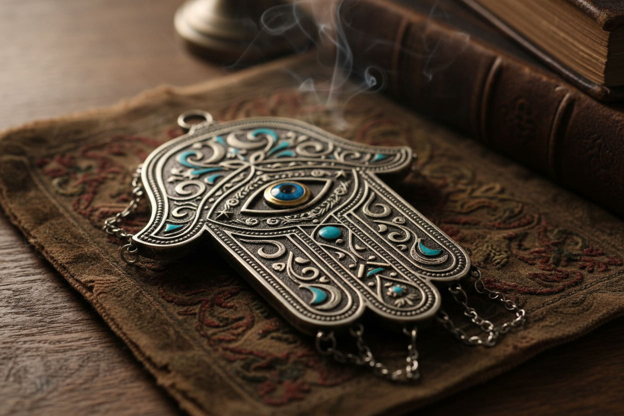 Evil Eye Fatima Hand Protection Bracelet | Hamsa Glass Bead Bracelet