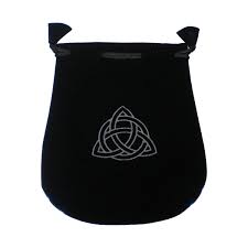 Luxurious Black Velvet Drawstring Tarot Pouch - 5" x 5"