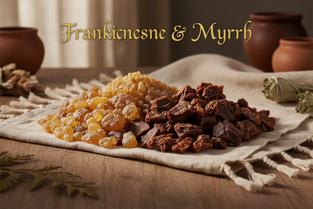 Vrinda Premium Resin Incense – Frankincense, Myrrh, Frankincense & Myrrh, Dragon's Blood | 100% Natural | 50gm