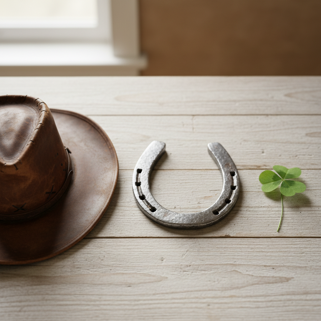 Rust Horseshoe Metal Wall Decor | Cast Iron Western & Farmhouse Home Accent | Good Luck Symbol