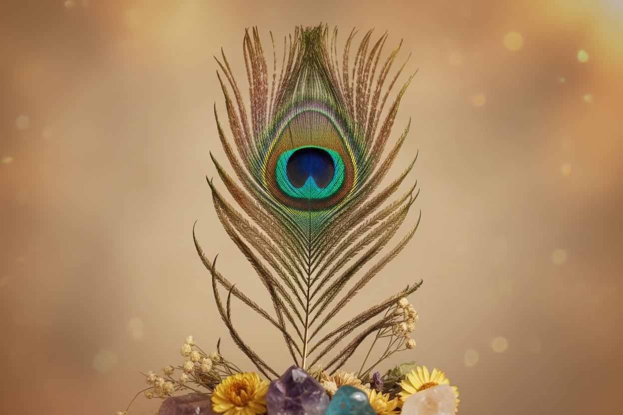 Peacock feather