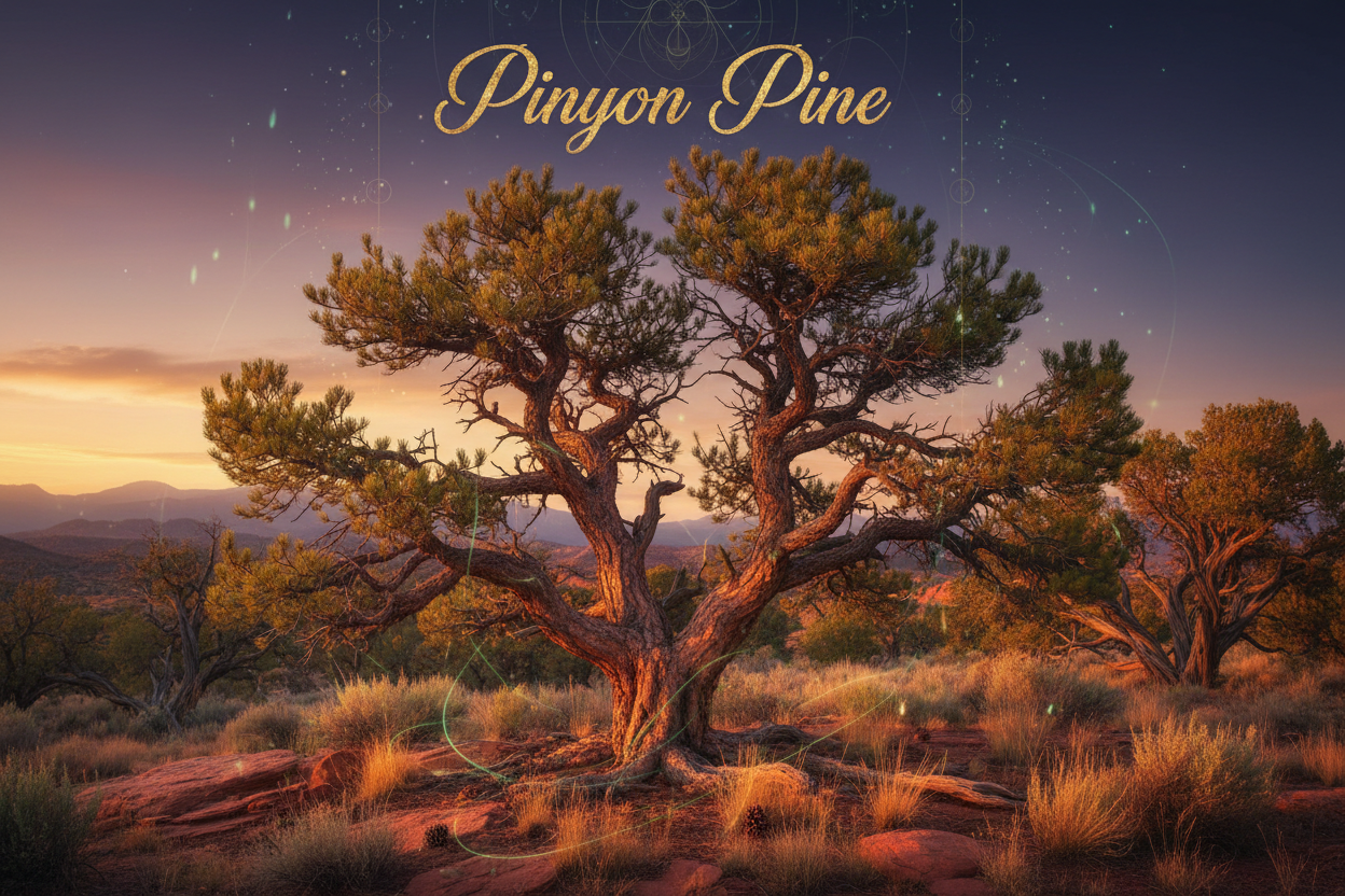 Pinyon Pine with words Pinyon Pine at top