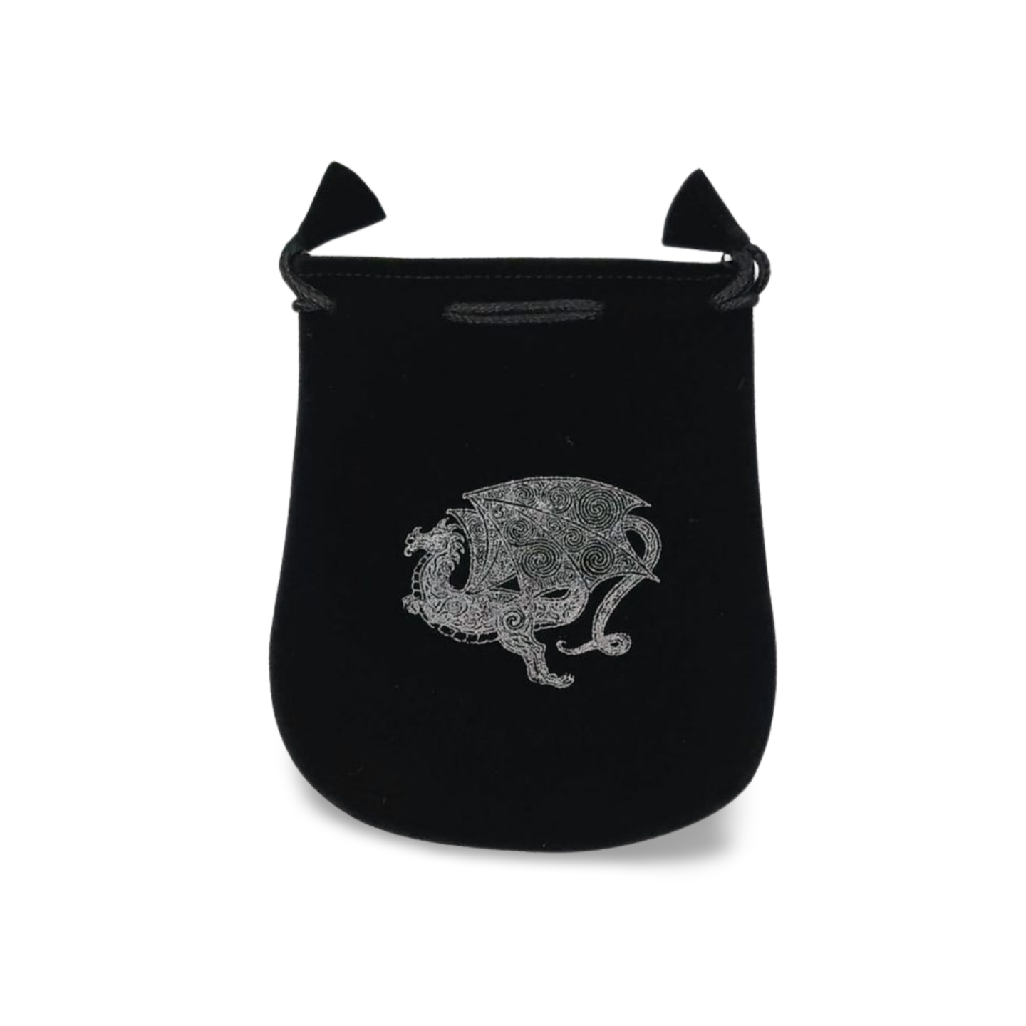 Luxurious Black Velvet Drawstring Tarot Pouch - 5" x 5"