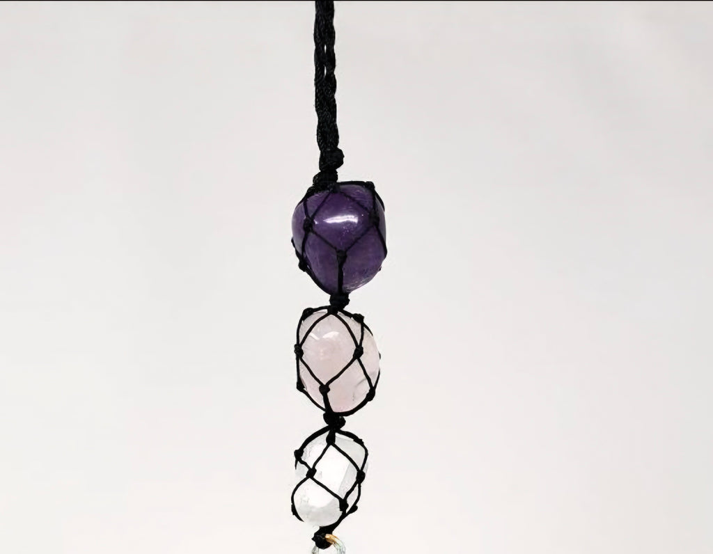 Chakra Gemstone Wall Hanging 11-12" - Tree of Life or Goddess Design