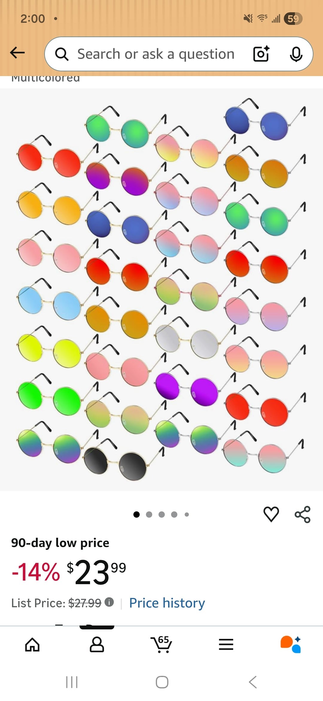 Hippie Round Sunglasses | Retro Circle Shades ✌️☮️