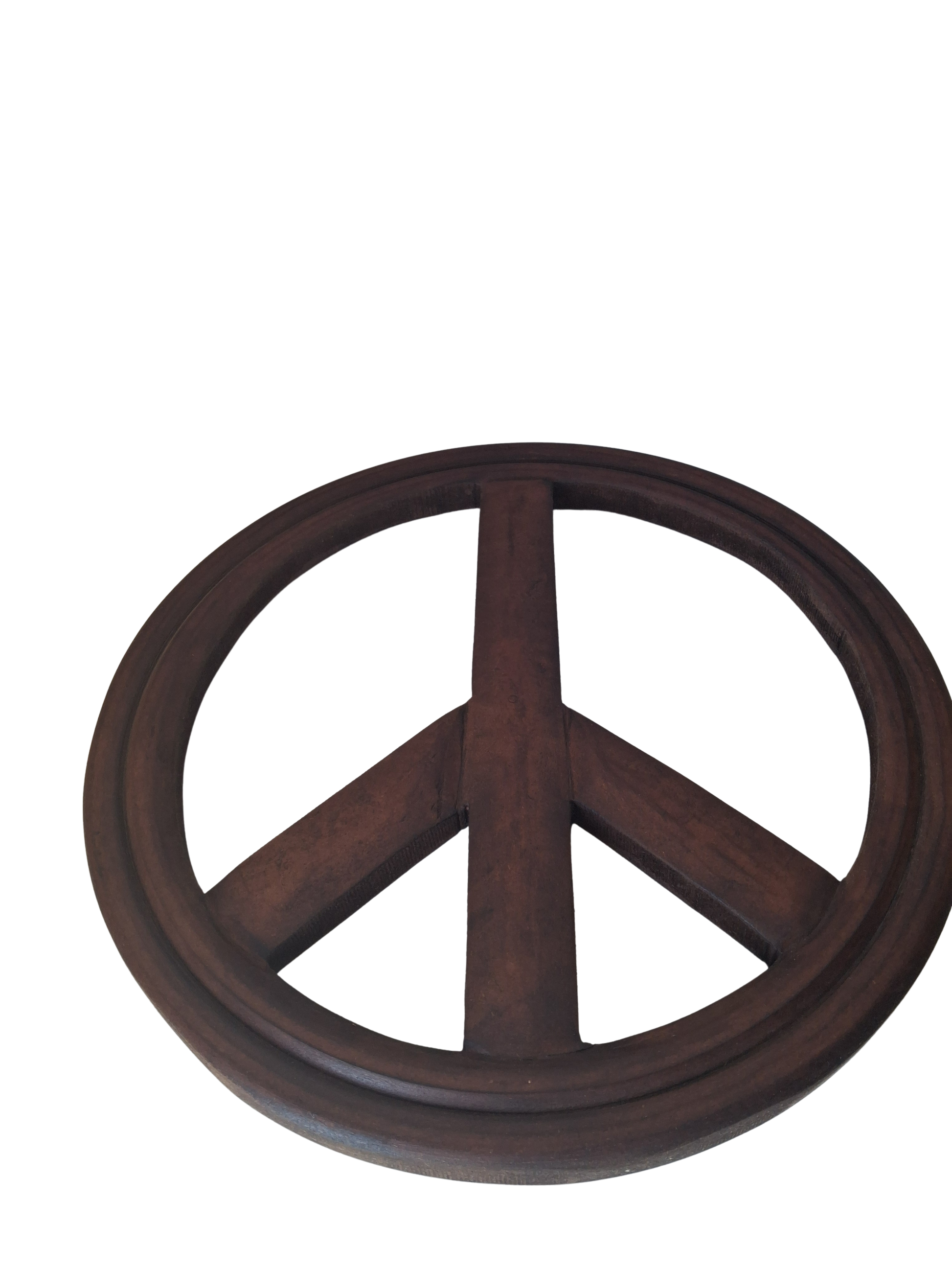 Peace Sign Wood Wall Hanging | 12" | Sacred Home Decor | Spiritual Wall Art