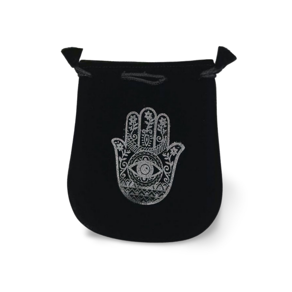 Luxurious Black Velvet Drawstring Tarot Pouch - 5" x 5"