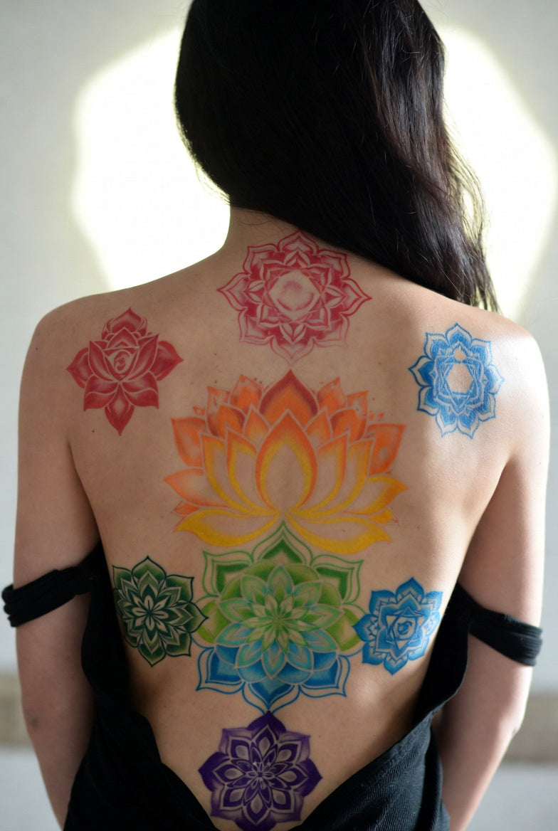 7 Chakra Orgone Pendant Necklace - Layered Healing Crystal Reiki Energy Amulet with Copper Spiral"