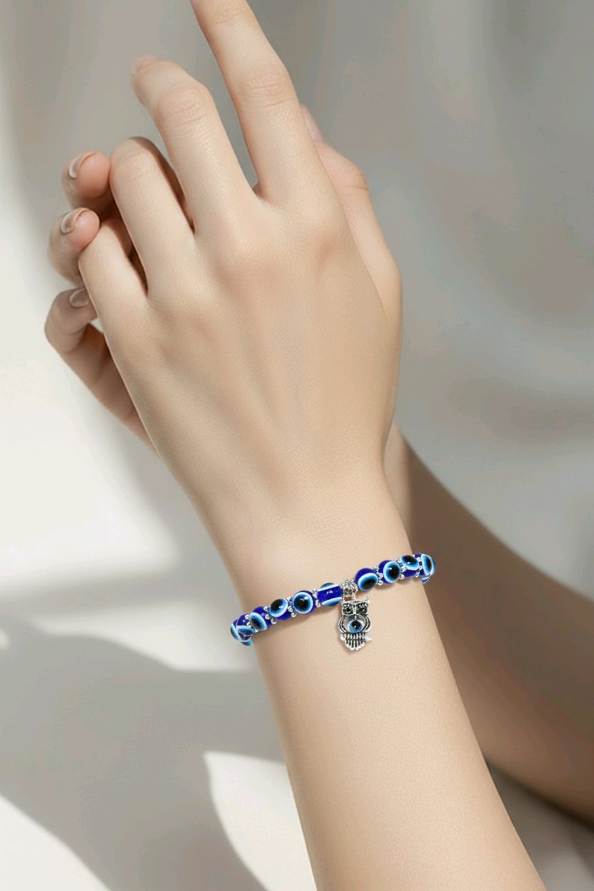 "Evil Eye" Protection Bracelet Collection - Choose Your Style (Lava Beads, Hamsa Charm, Owl & More)
