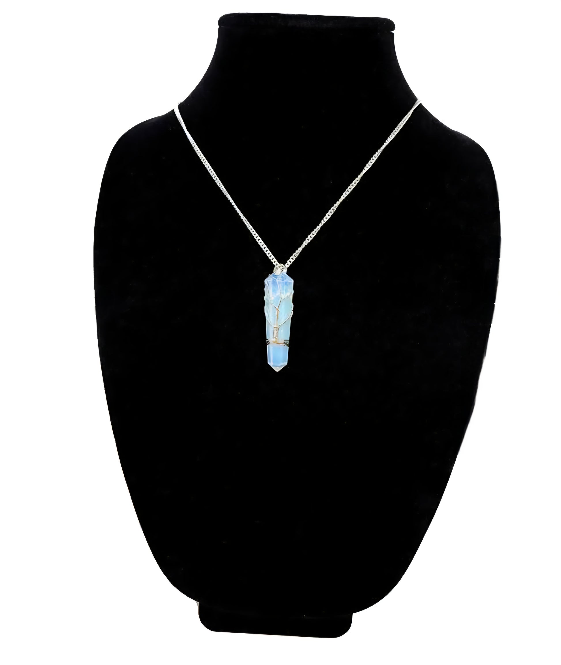 Wire Wrapped Tree of Life Gemstone Pendant Necklace - Choose Your Stone (1-1.5")