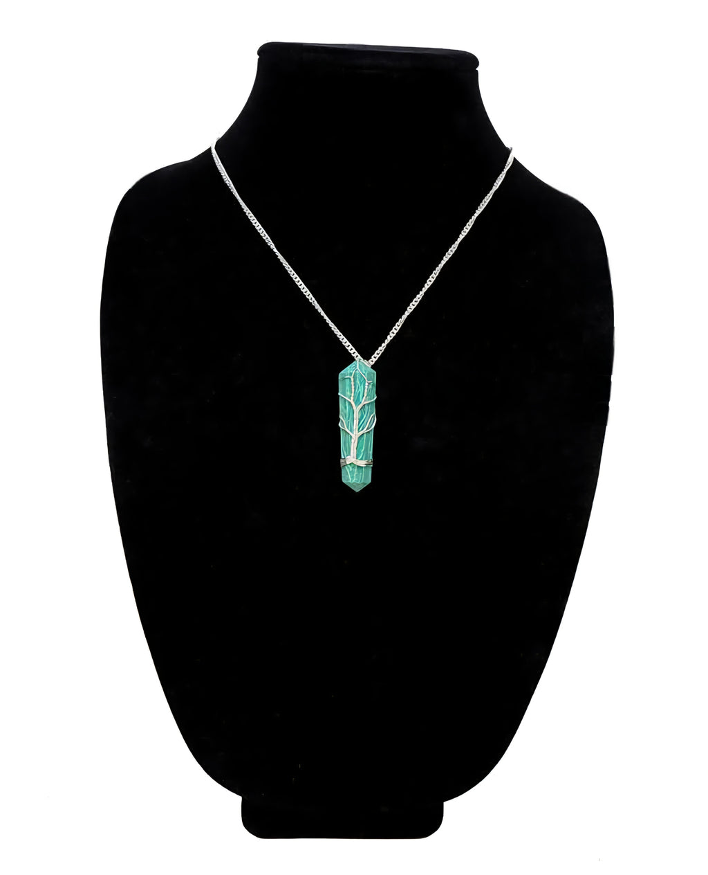 Wire Wrapped Tree of Life Gemstone Pendant Necklace - Choose Your Stone (1-1.5")