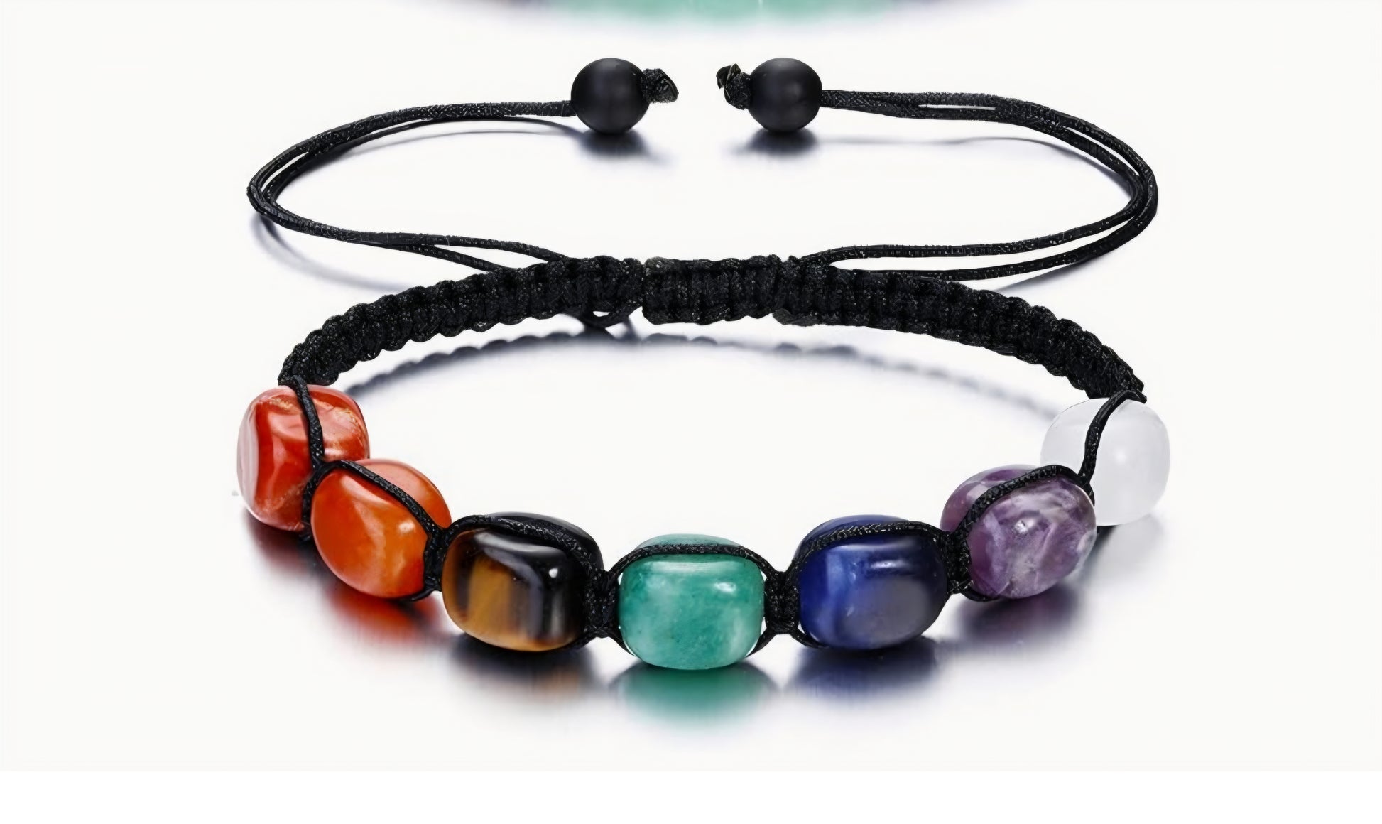 Natural Stone Crystal Bracelet - Tiger Eye, Black Obsidian & Hematite & Many More Beaded Natural Stone Bracelet for Luck, Balance & Prosperity, Protection You Choose