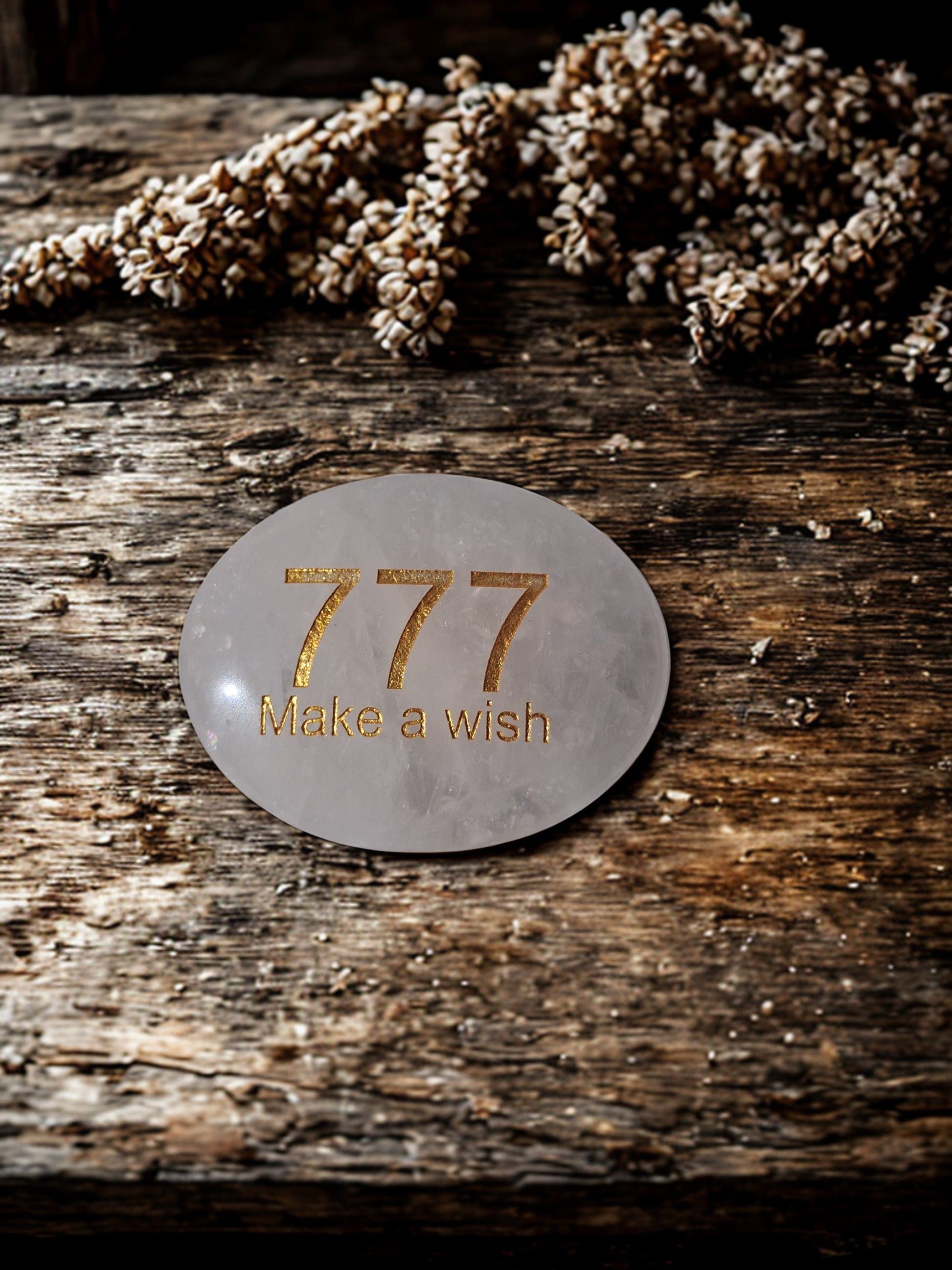 Angel Number Palm Stone | Engraved Healing Crystal | You Choose