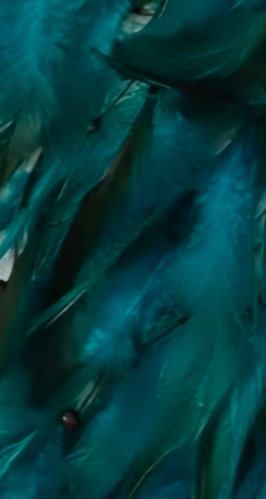 Tree of Life LED Dream Catcher Light Up   - Blue & Green with  Crystals & Feathers