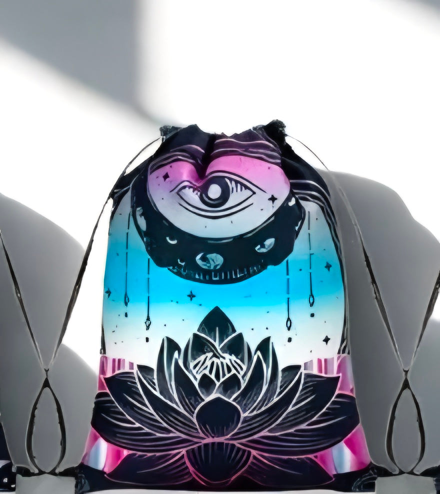 Velvet Tarot Drawstring Bag 7.1 x 5.9 inches