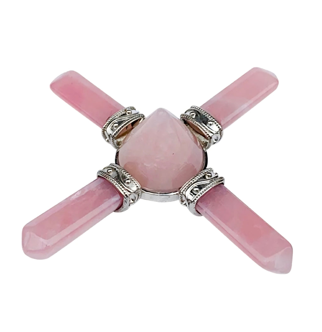 Rose Quartz 4-Point Crystal Energy Generator