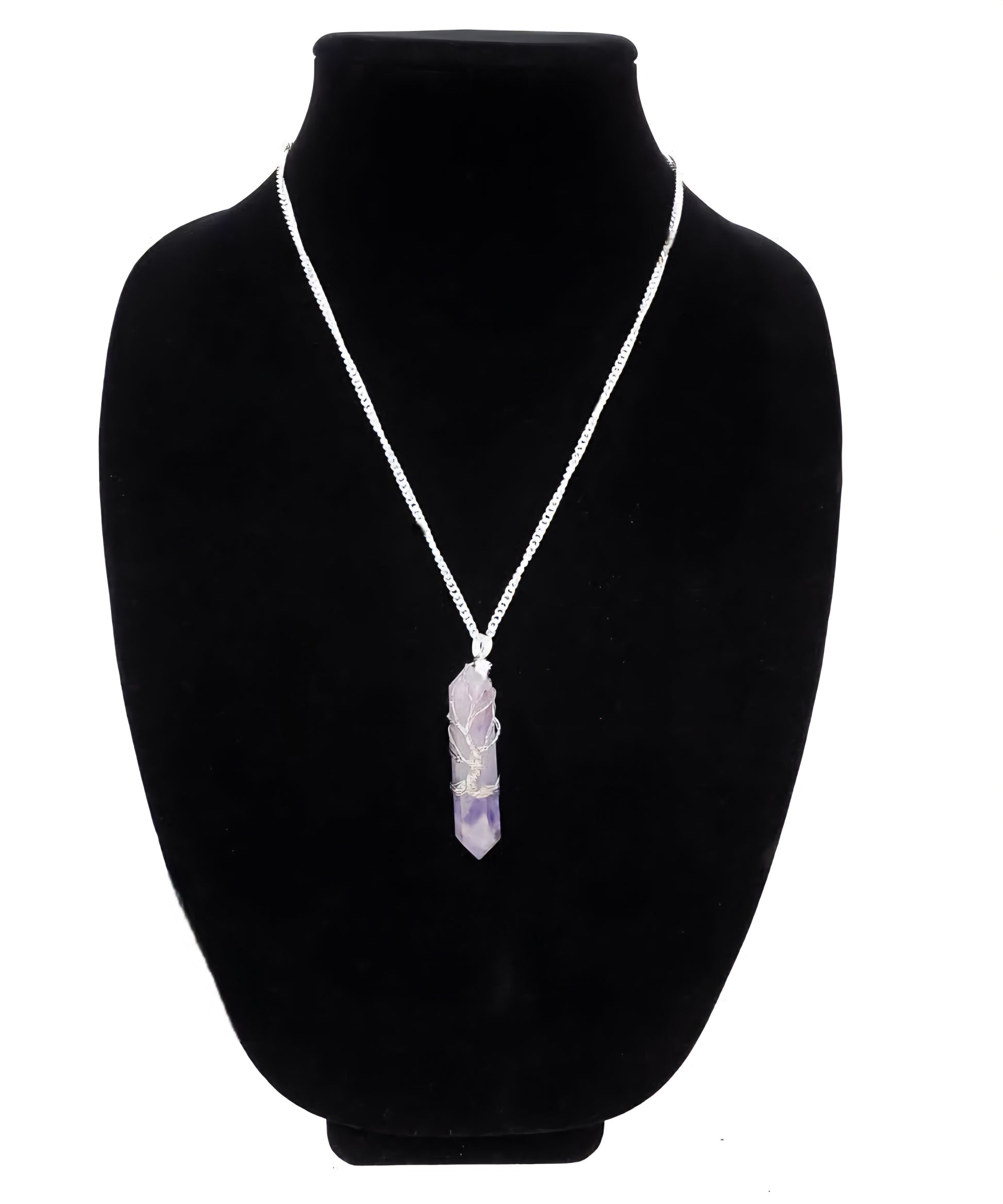 Wire Wrapped Tree of Life Gemstone Pendant Necklace - Choose Your Stone (1-1.5")