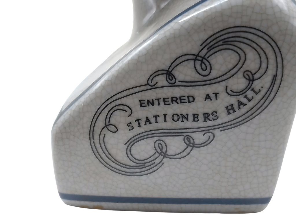 L.N. FOWLER 9" PHRENOLOGY HEAD BUST Science Psychology CRACKLE GLAZE Out Of Rooster Peacocks Personal Collection