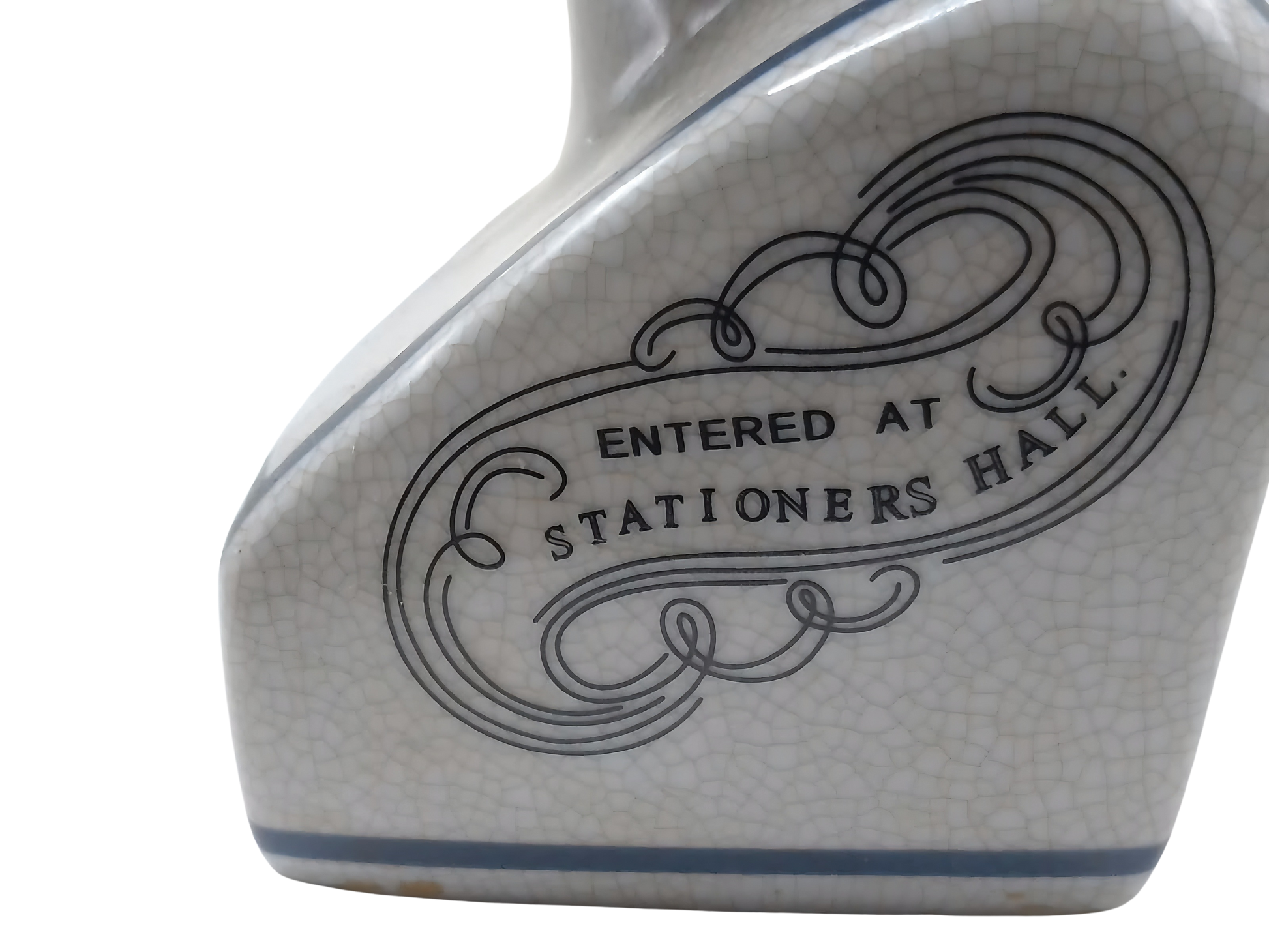 L.N. FOWLER 9" PHRENOLOGY HEAD BUST Science Psychology CRACKLE GLAZE Out Of Rooster Peacocks Personal Collection