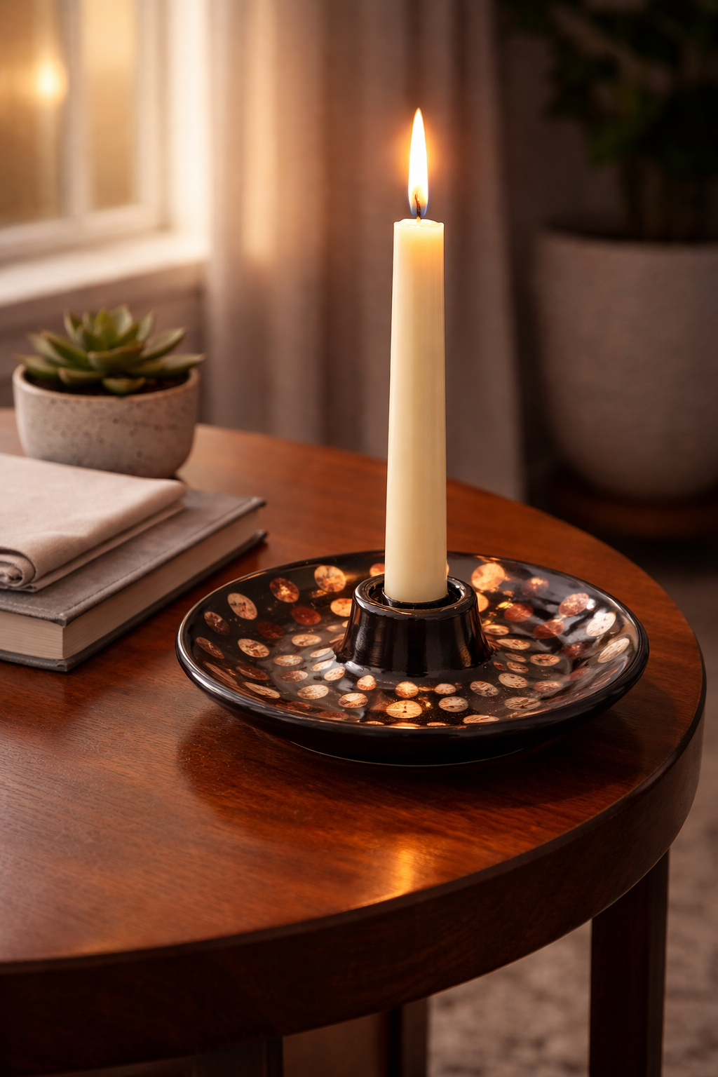 Artisan Peruvian Ceramic Incense Burner - 5"  Smudge & Palo Santo Holder