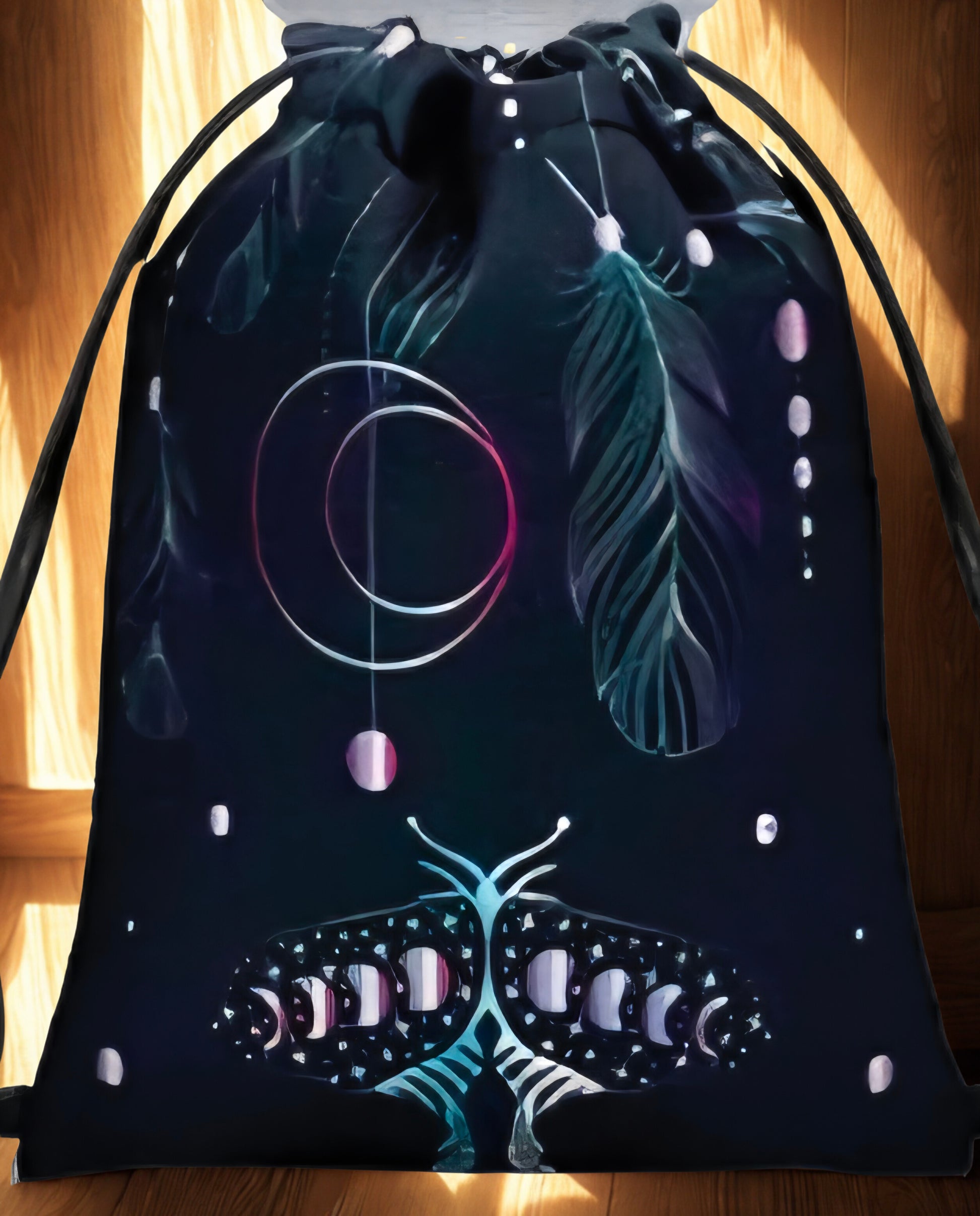 Velvet Tarot Drawstring Bag 7.1 x 5.9 inches