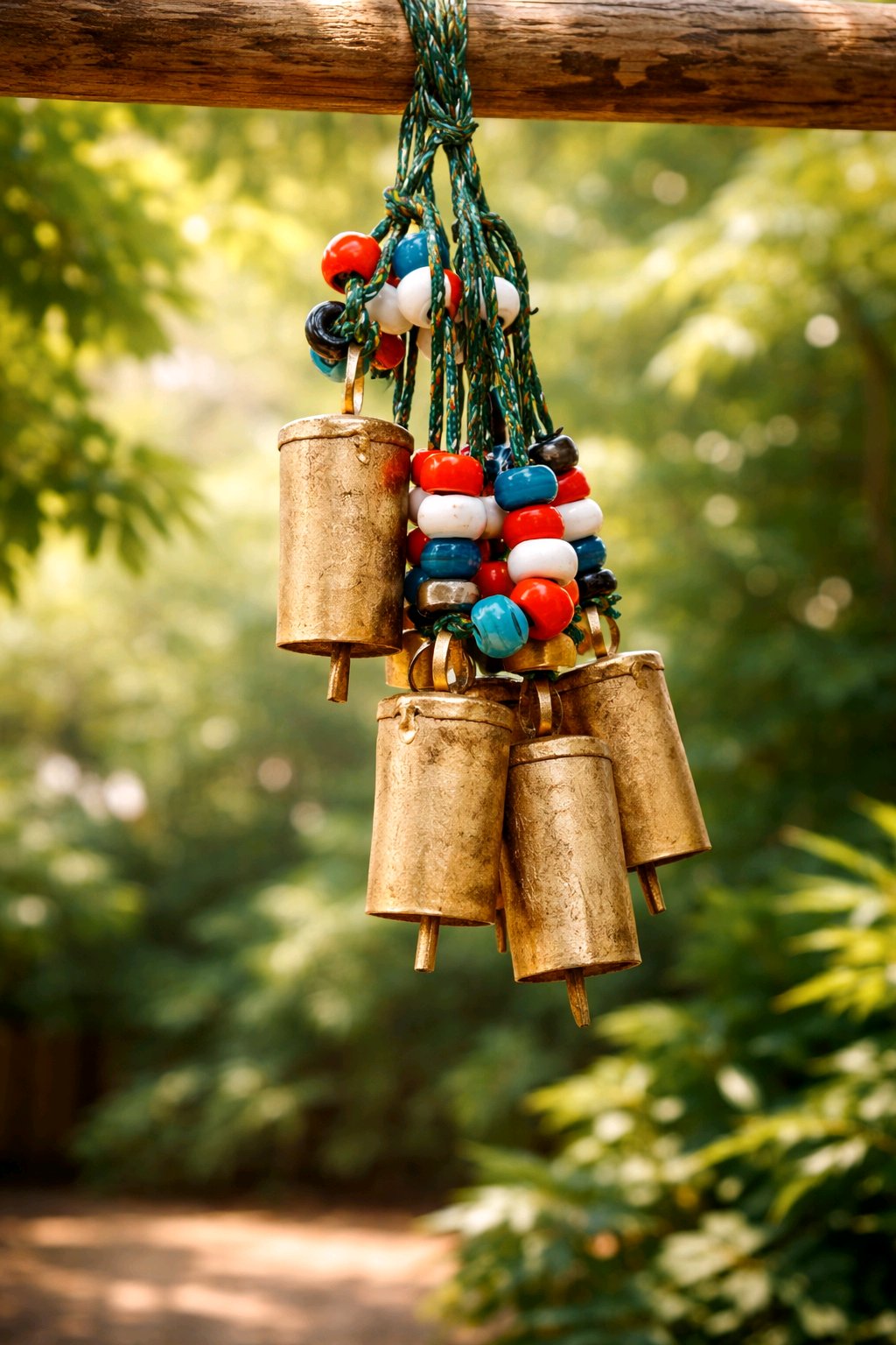 6 Iron Harmony Bells on String 42" Long