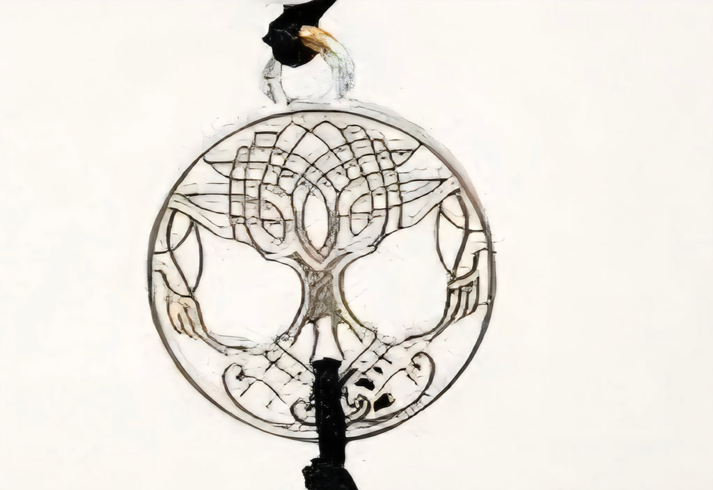 Chakra Gemstone Wall Hanging 11-12" - Tree of Life or Goddess Design