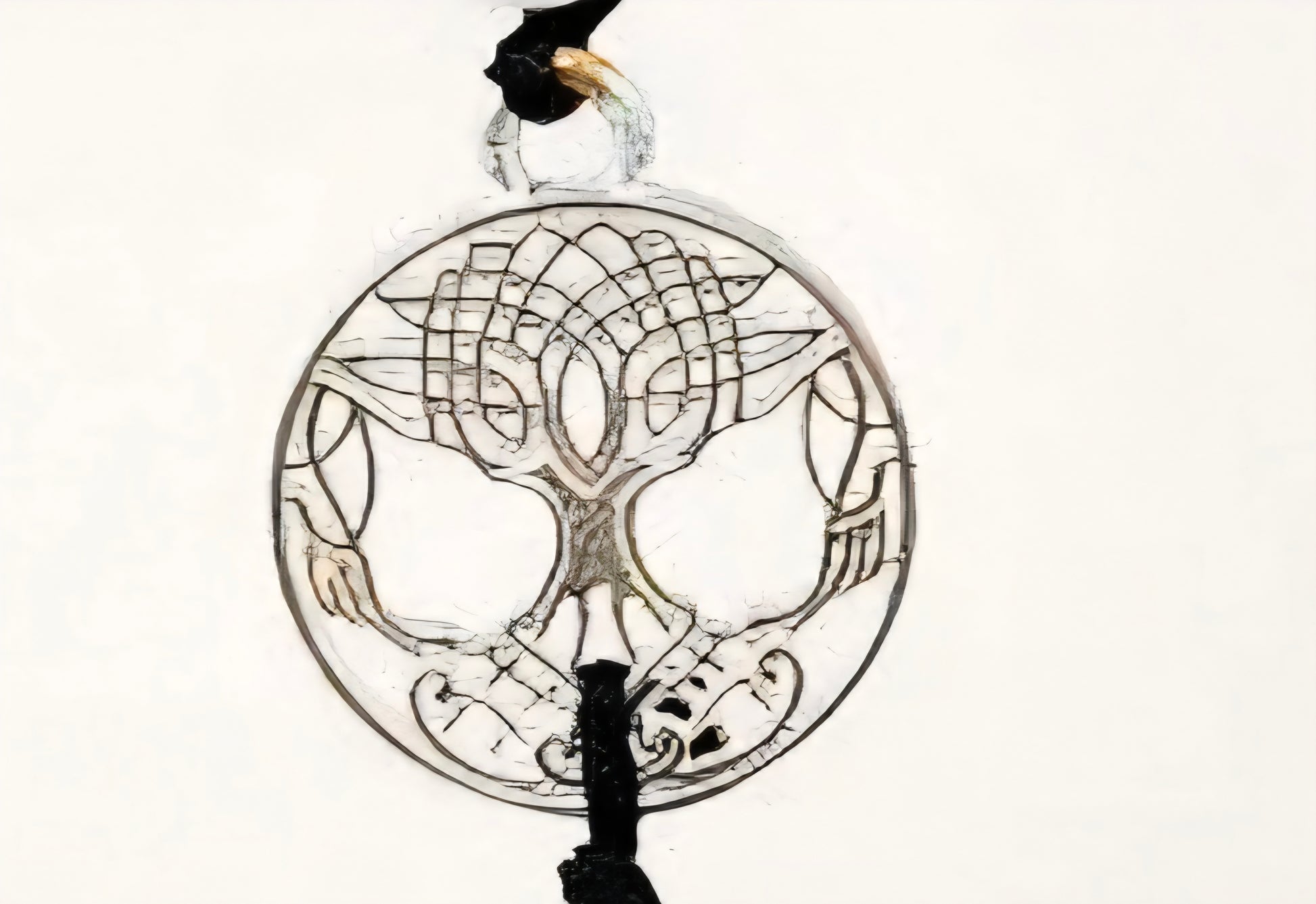 Chakra Gemstone Wall Window Hanging - Vibrant 11-12" Spiritual Accent Tree of Life or Goddess