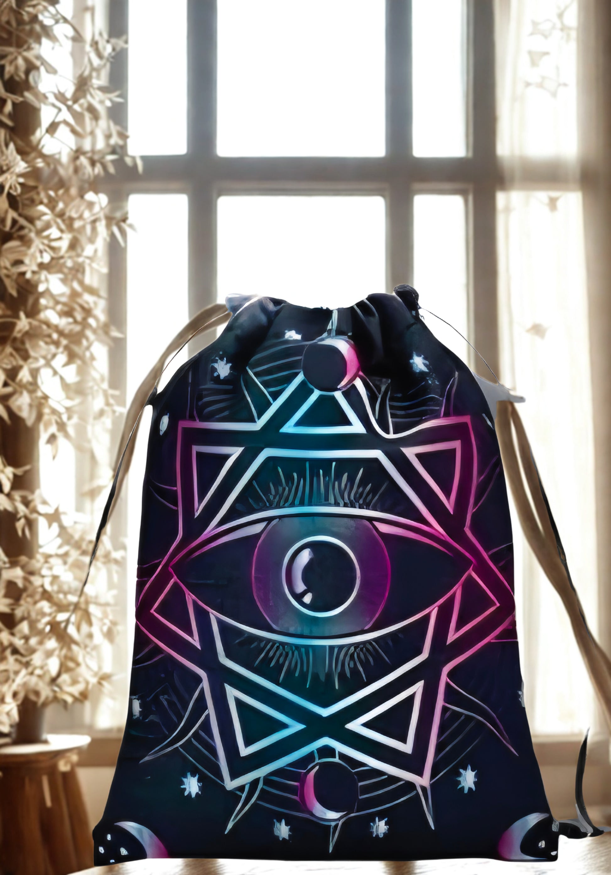 Velvet Tarot Drawstring Bag 7.1 x 5.9 inches