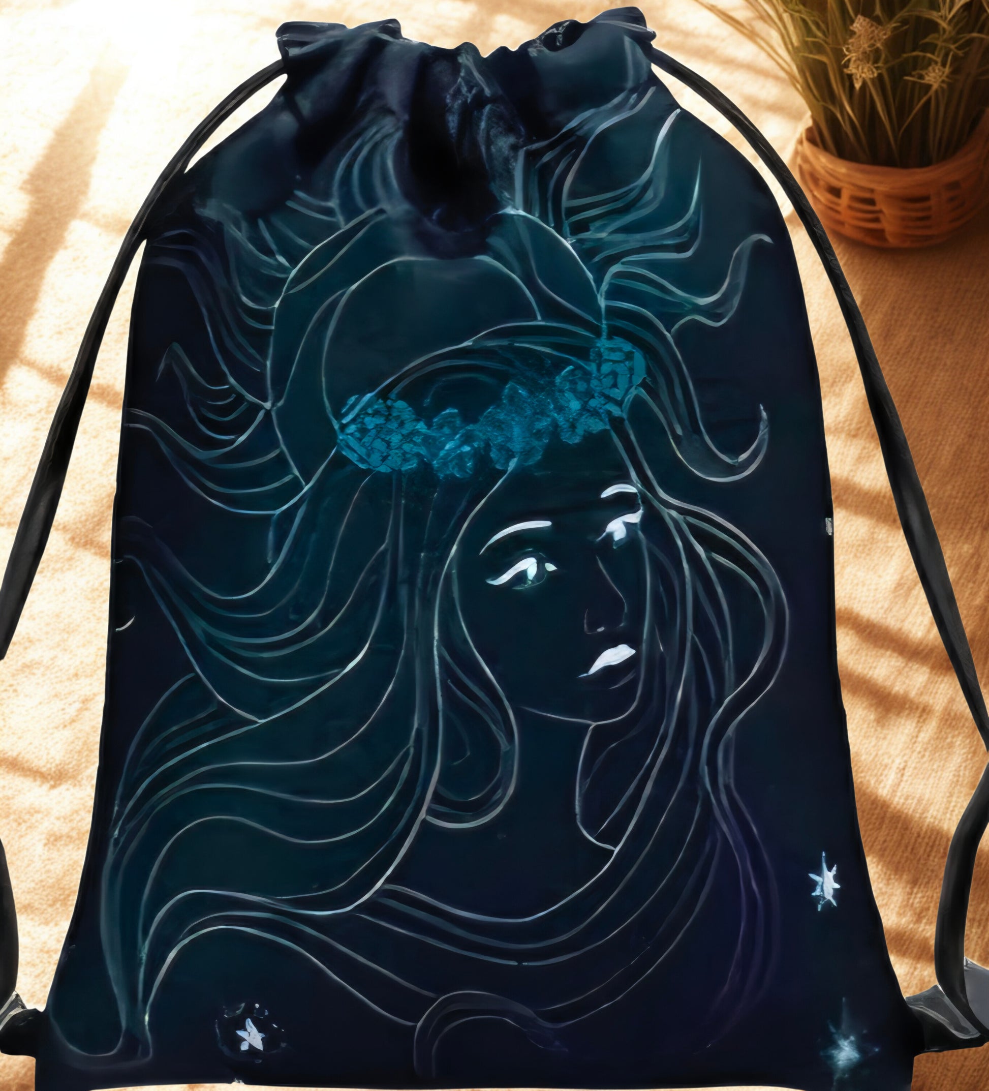 Velvet Tarot Drawstring Bag 7.1 x 5.9 inches