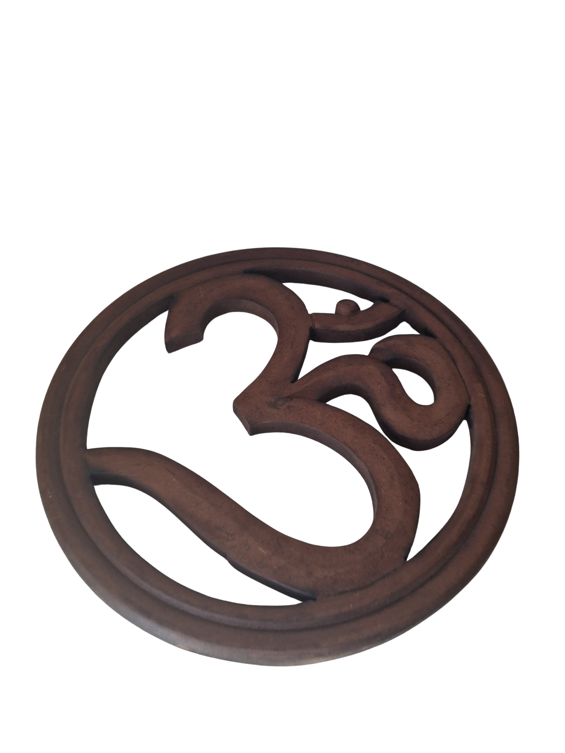 Om Symbol Wood Wall Hanging | 12" | Sacred Home Decor | Spiritual Wall Art