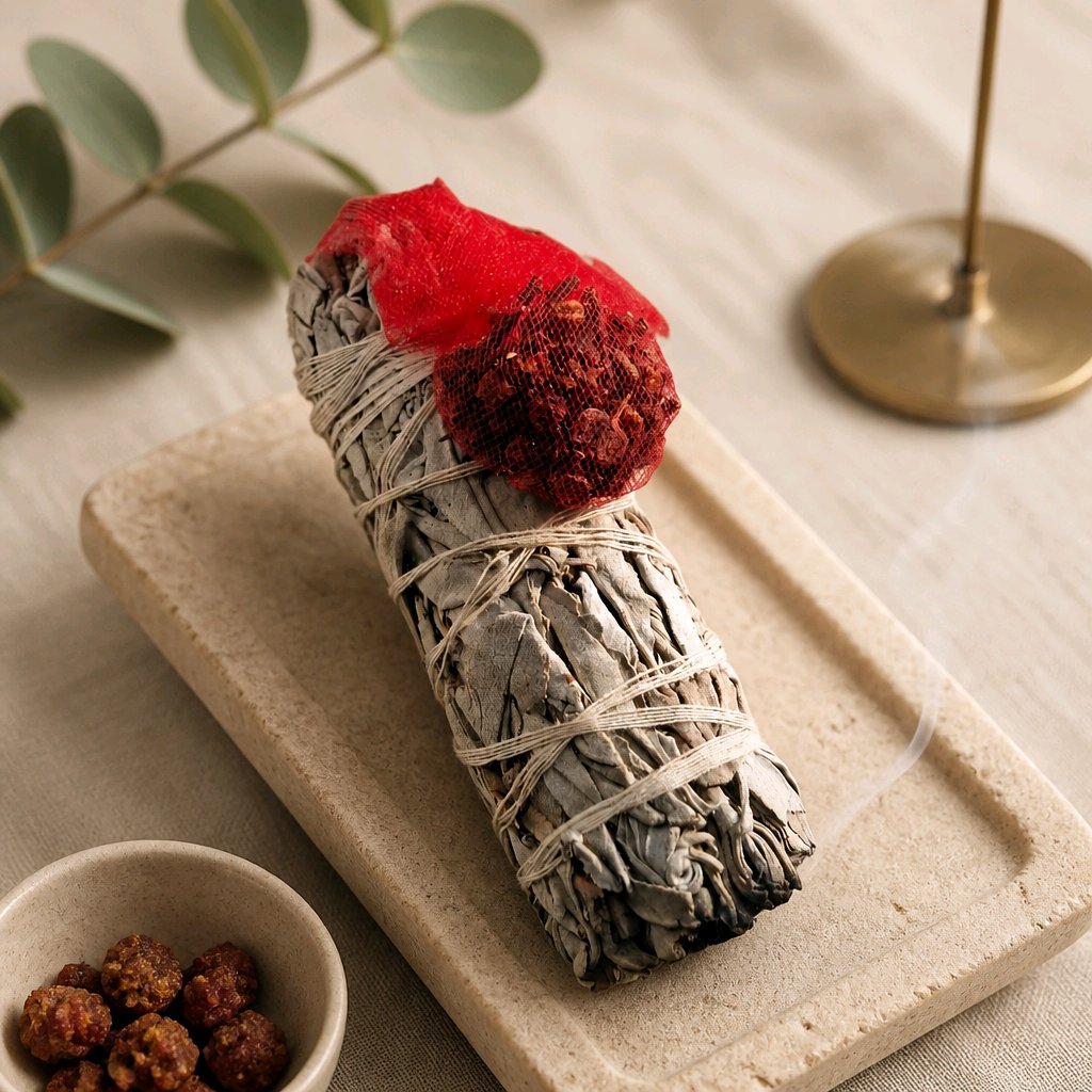 White Sage & Cloves Smudge Stick 4" | Cleansing & Protection Bundle