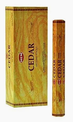 HEM Cedar Incense Sticks | 20 Sticks | Grounding & Stress Relief | Handrolled in India
