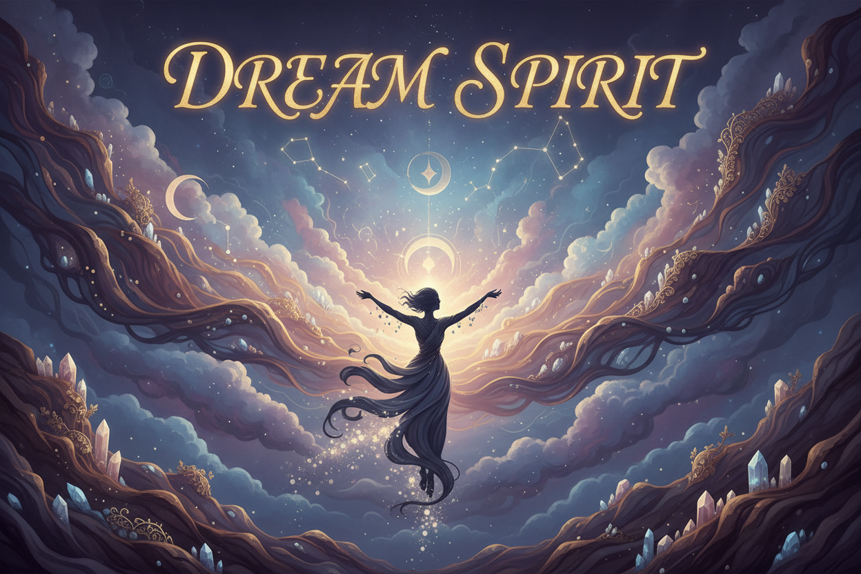 Words Dream Spirit at top of picture