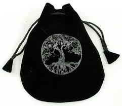Luxurious Black Velvet Drawstring Tarot Pouch - 5" x 5"