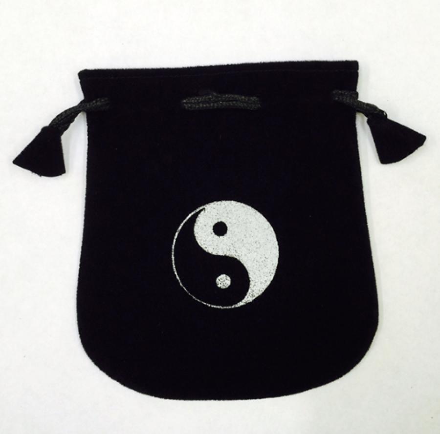 Luxurious Black Velvet Drawstring Tarot Pouch - 5" x 5"