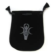 Luxurious Black Velvet Drawstring Tarot Pouch - 5" x 5"