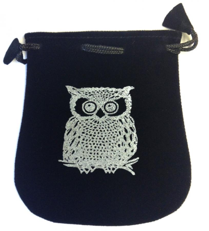 Luxurious Black Velvet Drawstring Tarot Pouch - 5" x 5"